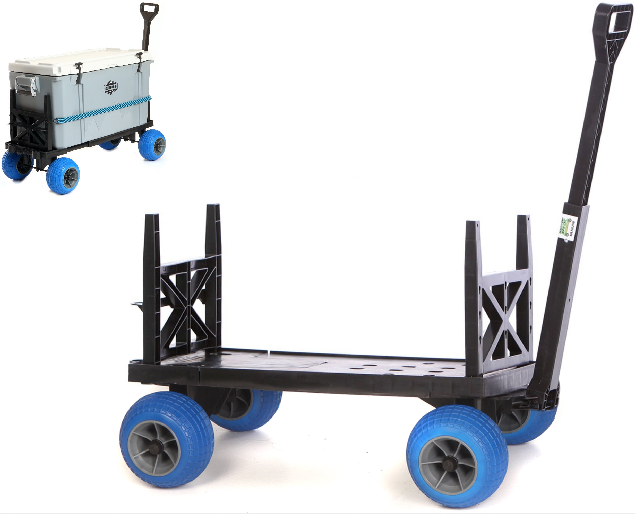 Cooler Cart With On Wheels Ice Chest Box Carrier Wagon Igloo Yeti Coleman Pelican Grizzly Rubbermaid Hauler Walmart Com Walmart Com