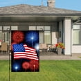 thumbnail image 3 of Amhnf American Flag With Fireworks Garden Flag For Home Outdoor Garden Yard Decor 12x18 inch, 3 of 5