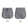 thumbnail image 3 of Yiaed Daisies Flowers Print Women's Running Shorts with Liner 3 Zipper Pockets Elastic Workout Athletic Gym Yoga Shorts-XX-Large, 3 of 7