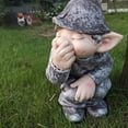 thumbnail image 3 of Funny Gnome Pooping Miniature Statue - Lifelike Resin Dwarf Figurine for Wacky Garden Decor & Unique Gift Idea, 3 of 5
