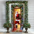 thumbnail image 5 of Christmas Patterned Door Decor With Elastic Fabric Fit, Seasonal Hanging Banner For Home, Office, And Party Entryway Holiday Ambiance, 5 of 6