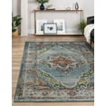 thumbnail image 3 of Unique Loom Isabella Collection Area Rug - Rossellini (6' 1" x 9' Rectangle Blue/Beige), 3 of 8