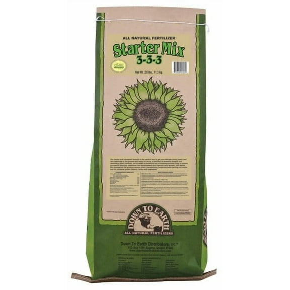 Down To Earth Starter Mix 3-3-3 OMRI 25lb 100524044