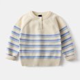 thumbnail image 2 of Gubotare Toddler Boy Sweater Boys Sweater Crew Neck, Little Boys & Kids Long Sleeve Crew Neck Pullover Sweater 12 18 Months (Beige,12-18 Months), 2 of 8