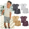 Newborn Kids Baby Boy Summer Tops T-shirt Shorts Pants 7Pcs Outfits Clothes