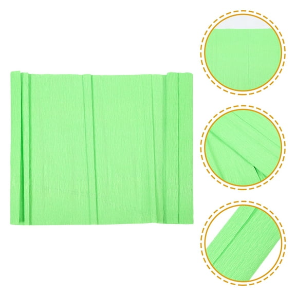 Raindrops Green Crepe Paper for Decorative Supplies 11.8x19.5in 1 Roll
