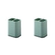 thumbnail image 1 of Injueey Caja de soporte de almacenamiento de palillos, rejillas dobles, cucharas, espátula, organizador, drenaje Simple para baño, cocina, comedor, Verde 2piezas Injueey CBP185433, 1 of 6