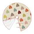 thumbnail image 3 of Kll Heart Polka Dot Christmas Tree Skirt 48",Party Decorations Farmhouse For Christmas Decorations Holiday Party, 3 of 8