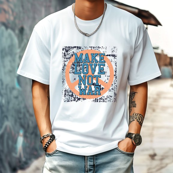 Men's T Shirt Round Neck Patterned Tee Summer New Sports Shirt Vintage Style Gift for Friends XS