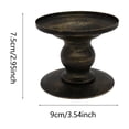 thumbnail image 2 of Vintage Gold Metal Candle Short Iron Candlestick Stand Decorative Table Centerpiece For Wedding Dinner Party Home Decor, 2 of 6