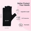 thumbnail image 4 of Guantes de protección UV AIRSEE para manicura con lámpara de uñas, color negro, 4 of 7