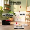 thumbnail image 4 of MAGICLEAN Trapeador con Exprimidor de Cubeta M2 | 2 Repuestos de Microfibra Gratis | Productos para el Hogar, Cubeta para Limpieza de Oficina y Pisos de Cer&aacute;mica, 4 of 6