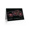 thumbnail image 2 of Fathers Day Colourful Illustration Motorcycle Bike Greetings Card Plus Envelope Blank inside, 2 of 3
