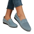 thumbnail image 2 of Ballerines Plates pour Femmes en Tricot Confortables à Enfiler, Ballerines d'Été Décontractées à Bout Rond, 42, 2 of 7