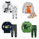 thumbnail image 2 of Conjunto de pijamas para niños y bebés, ropa de dormir de otoño, camisetas de manga larga y pantalones, novedad, 2 unidades, 2 of 2