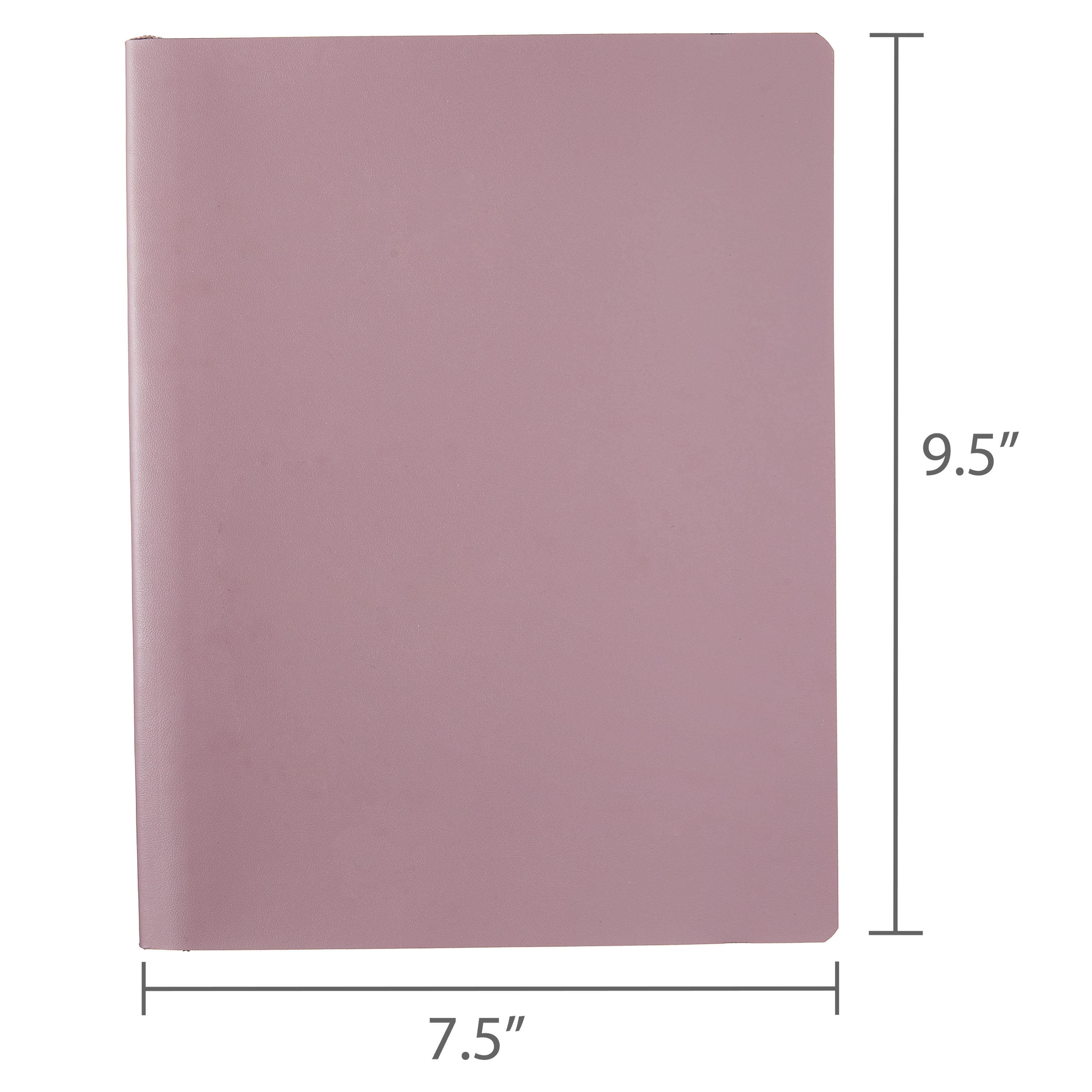 Pen+Gear Simulated Leather Journal, Lavender, 7.5" x 9.75", 192 Ruled Pages