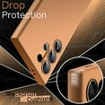 thumbnail image 3 of KOMI Slim Fit Case for Samsung Galaxy S24 Ultra 5G, Camera Lens Full Protection, Soft TPU Thin Protective Phone Cover with Matte Finish, Shockproof (Titanium Orange), 3 of 5