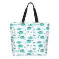 thumbnail image 1 of Balery Utensiles Bolsa Tote Estilo Estético con Cremalleras, Bolsa de Hombro, Bolsa de Compras Grande y Plegable, 1 of 8