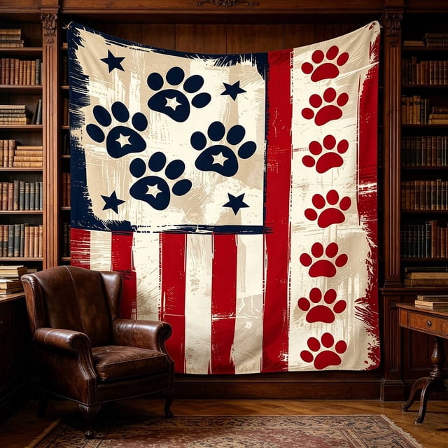 Independence Day Blanket Festive Flannel Blanket Soft Warm Throw Blanket For Home Sofa Bed Holiday Decoration