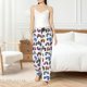 thumbnail image 4 of Balery Cartoon Monster Trucks1 Pantalones de pijama para mujer, pijamas ultraligeros, pantalones de estar por casa-Small, 4 of 6
