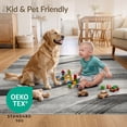 thumbnail image 4 of ODIKA 8'x10' Ultra-Soft Area Rug, Under Plush Sweeping Neutral Gradient Artful Composition Grey None Washable, Bare feet friendly, Silk-Touch for Bedroom, Under Sectional, 4 of 7