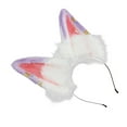 thumbnail image 4 of Sharprepublic Cat Ears Headband Comfortable Headpiece for Women Girls Daily wearing Makeup Purple, 4 of 8