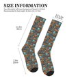 thumbnail image 2 of Lsque Industrial Transportation Pattern Sport Compression Socks for Men & Women 15-20 mmHg Knee High Nurse Pregnant Running Medical and Travel Athletic, 2 of 6