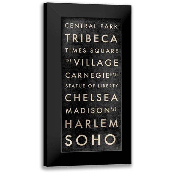 Perrenoud, Aubree 8x14 Black Modern Framed Museum Art Print Titled - NYC Subway