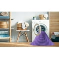 thumbnail image 2 of Ahgly Tapis Rond Lavable en Machine Intérieur Transitionnel Heliotrope Violet, 4 Pieds Rond, 2 of 7