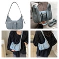 thumbnail image 3 of Cool Girl Underarm Bag Bolso Mano Mujer Color Sólido Calle Femenino, 3 of 9