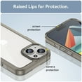 thumbnail image 3 of Allytech for iPhone 15 Plus Case, Clear Back Cover Hard Shell Rugged Hybrid Shockproof Cell Phone Case for Apple iPhone 15 Plus, Gray, 3 of 8