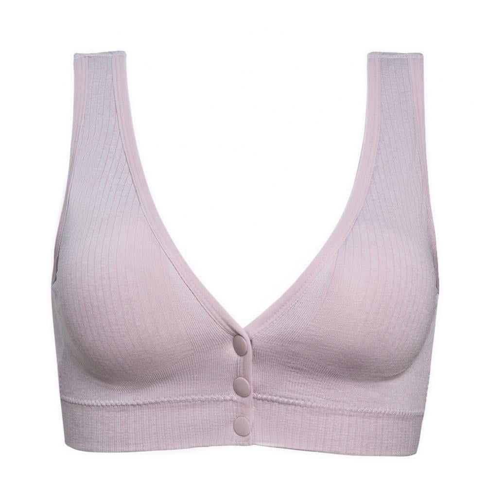 Women's Nursing Bra, Front Button Sleep Nursing Bra Padded ...