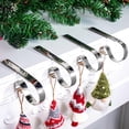 thumbnail image 6 of Minetom Christmas Stocking Holders for Mantle Set of 6, Non-Slip Adjustable Mantle Stocking Holders, Mantle Fireplace Stocking Hooks, Fireplace Stocking Hangers Set for Party Christmas Decorations, 6 of 8