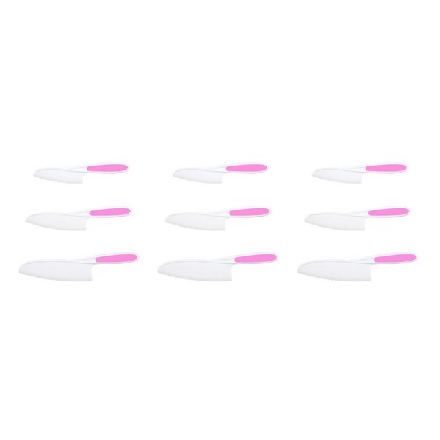 Moyic Juegos de cocina para niños Cortador seguro para niños de plástico real para pan de frutas Bordes dentados Asas ergonómicas Type1 NO1