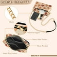 thumbnail image 3 of FORMRS Women Crossbody Purse with Chain Strap Vegan Leather Shoulder Handbag, Colorful Halloween Pumpkin Pattern, 3 of 7