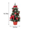 thumbnail image 3 of Teissuly Mini Artificial Christmas Trees Xmas Desktop Decoration Tree Set Tabletop Christmas Tree With LED Lights, For Christmas Tabletop Decorations Teissuly WER202312021030, 3 of 7