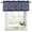 Blue, variant on 2 Pack Japanese Valances for Windows Bedroom Living Room Window Treatments, Green Rustic Retro Pastoral Floral Leaves Rod Pocket Valance Drapes Short Kitchen Curtains Over Sink 42"x18"