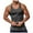 Dark Gray, variant on Men's Summer Knitted Vertical Stripe Fitness Tank Top Breathable Workout Athletic Sleeveless Shirt Wicking Lightweight Comfortable Gym Running Men's Henley Shirts Washed Sleeveless Tank Tops