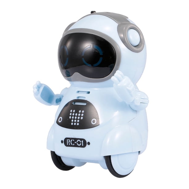 939 Un pequeño robot, puede hablar / bailar / contar historias / juguetes robot TOMSHOO Azul