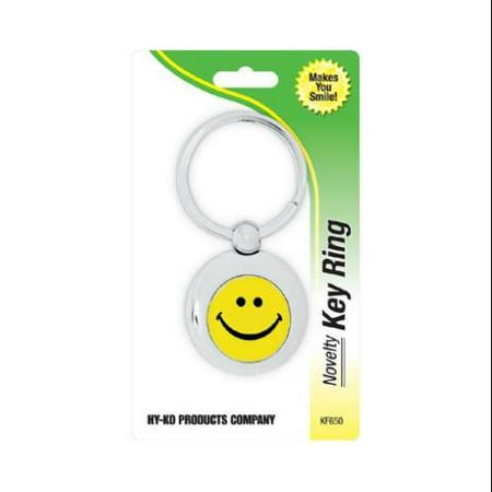 Smiley Face Charts - Key Chain, Smiley Face, Silver, Hy-Ko, KF650