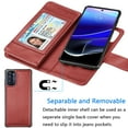 thumbnail image 3 of for Moto G Stylus 2022 5G Case, Motorola G Stylus 2022 Wallet Case, Moto G Stylus 2022 PU Leather Case, EBIZCITY Luxury Cash Credit Card Slots Holder Carrying Folio Flip Cover Kickstand & Hand Strap, 3 of 6