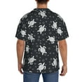 thumbnail image 3 of Sikiie Turtle Men's Wrinkle Free Untucked Cuban Shirt Business Casual Button Down Shirts Short Sleeve ShirtLarge, 3 of 5