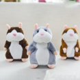 thumbnail image 2 of CNKOO Interesting Talking Hamster Plush Animal Doll Sound Walking Speech Recording, 2 of 6