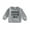 Gray, variant on Baby Sweatshirt 3 6 12 18 24M Letter Print Design Long Sleeve Round Neck Cute Breathable Pullover Tops