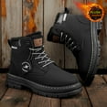 thumbnail image 3 of Thermal Insulated CORASUN Snow Boots for Cold Weather | Khaki & Black Anti-Skid Utility Boot | Rainproof Comfort Ankle Workwear, 3 of 8