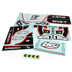 Losi B8256 5IVE-T Sticker & Graphic Sheet Set: (Best Upgrades For Losi 5ive T)