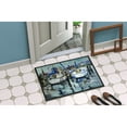 thumbnail image 2 of Carolines Treasures JMK1087MAT Tourquoise Bay Sailboat Door Mat Indoor Rug or Outdoor Welcome Mat 18x27 Doormat  27"L x, 2 of 4