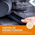 thumbnail image 2 of Juego de 4 Sartenes Bruntmor, Antiadherentes, Hierro fundido, Miden 6", Compatible con Inducción negro Unitalla, 2 of 6
