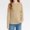 Khaki, variant on Girls Long Sleeve Shirts Casual Crewneck Blouses Tops Cotton Girls Shirts with Lace Sleeve Tunics 5-14 Years