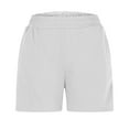thumbnail image 3 of Kaemgyyd Womens Sweat Shorts Casual Summer Athletic Shorts Comfy Solid Workout Shorts with Pockets Spring Outfits, 3 of 4